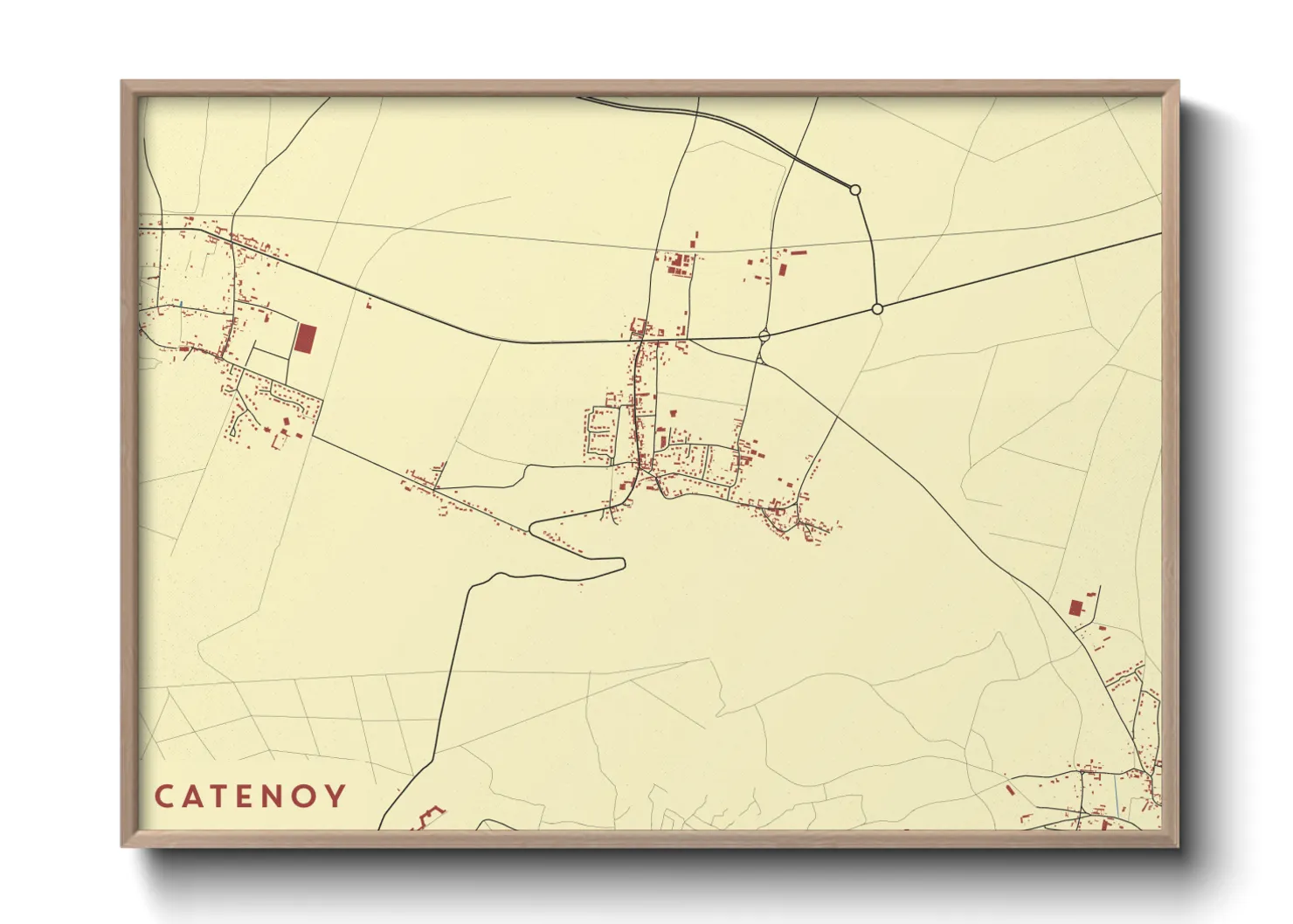 Une affiche de carte sur Catenoy