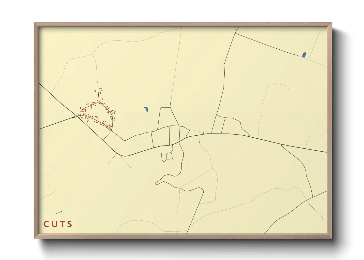 Une affiche de carte sur Cuts