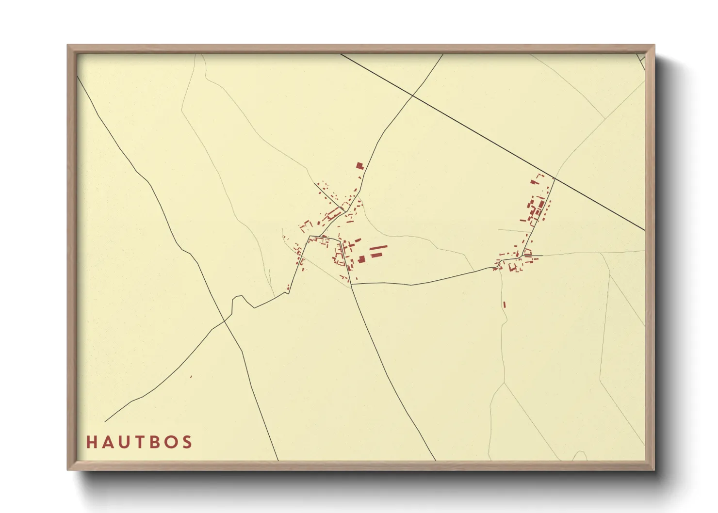 Une affiche de carte sur Hautbos