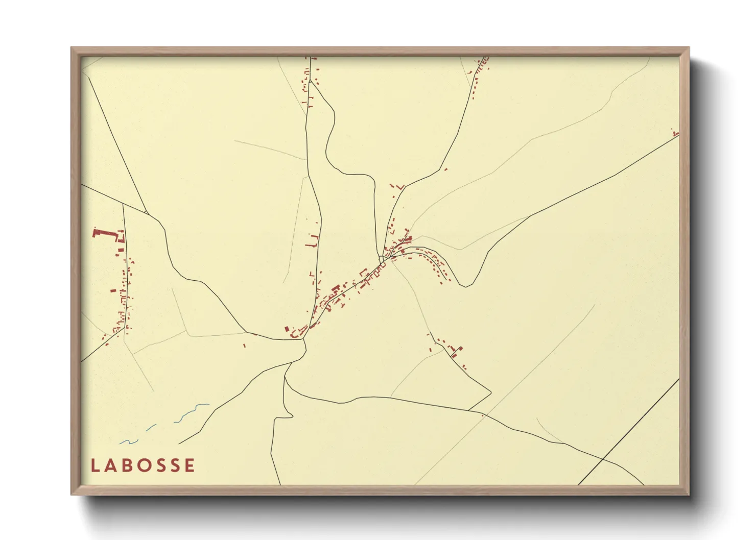 Une affiche de carte sur Labosse