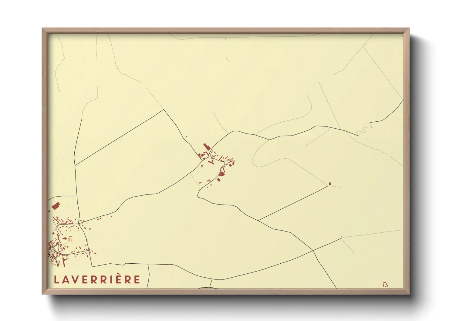 Une affiche de carte sur Laverrière