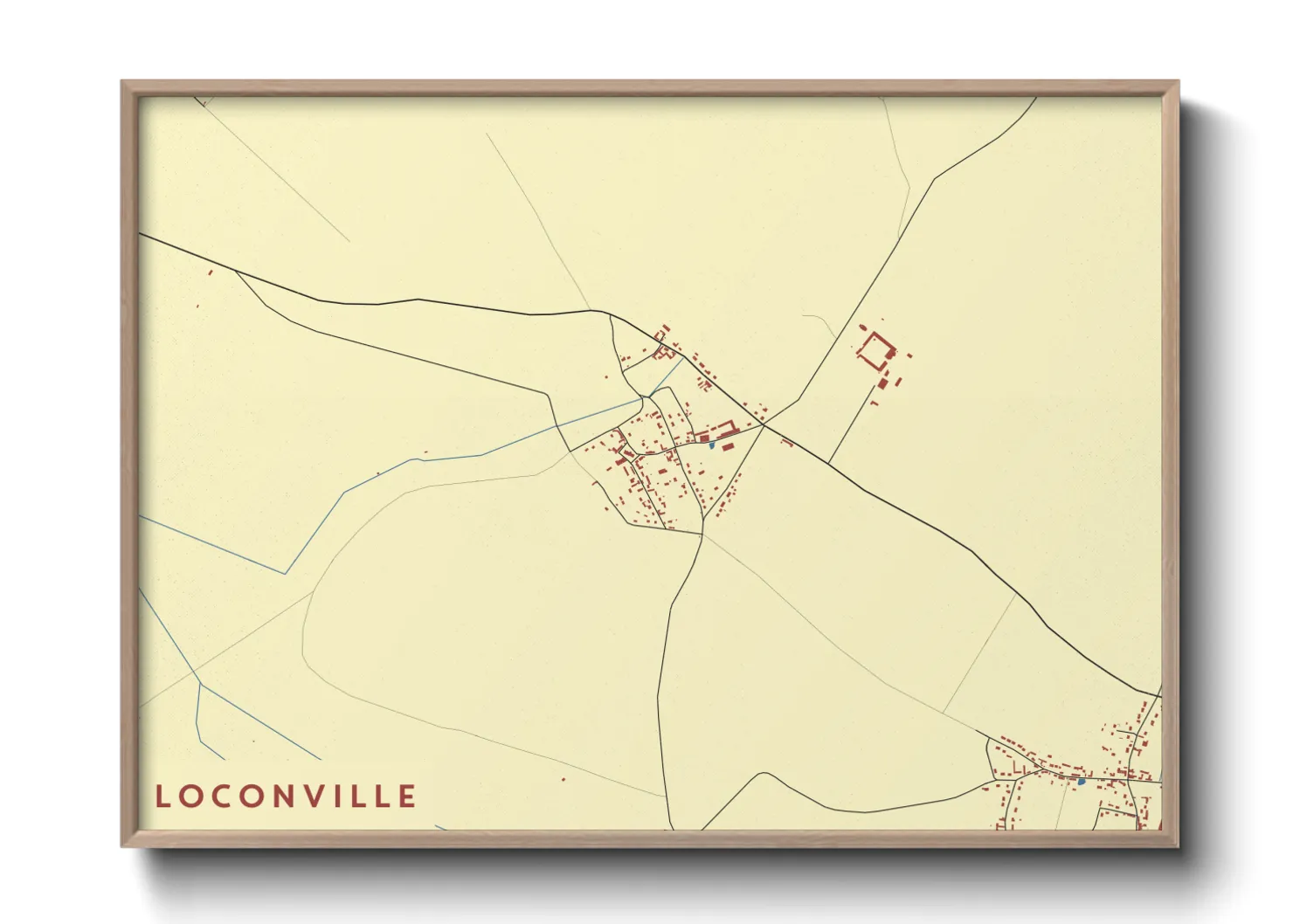 Une affiche de carte sur Loconville