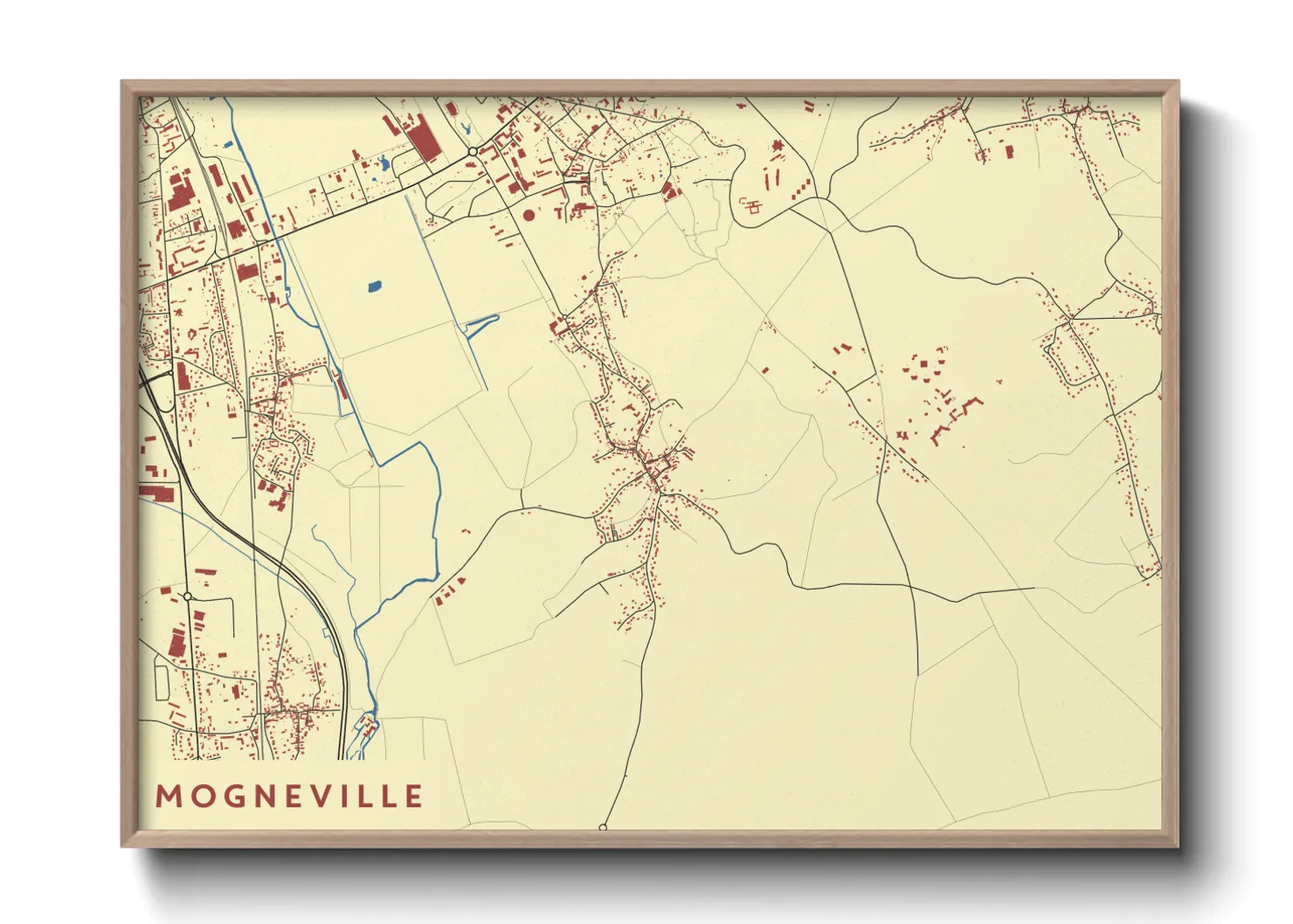 Une affiche de carte sur Mogneville