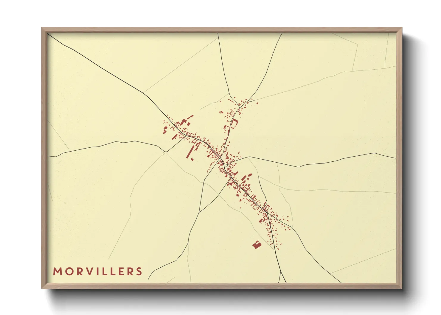 Une affiche de carte sur Morvillers
