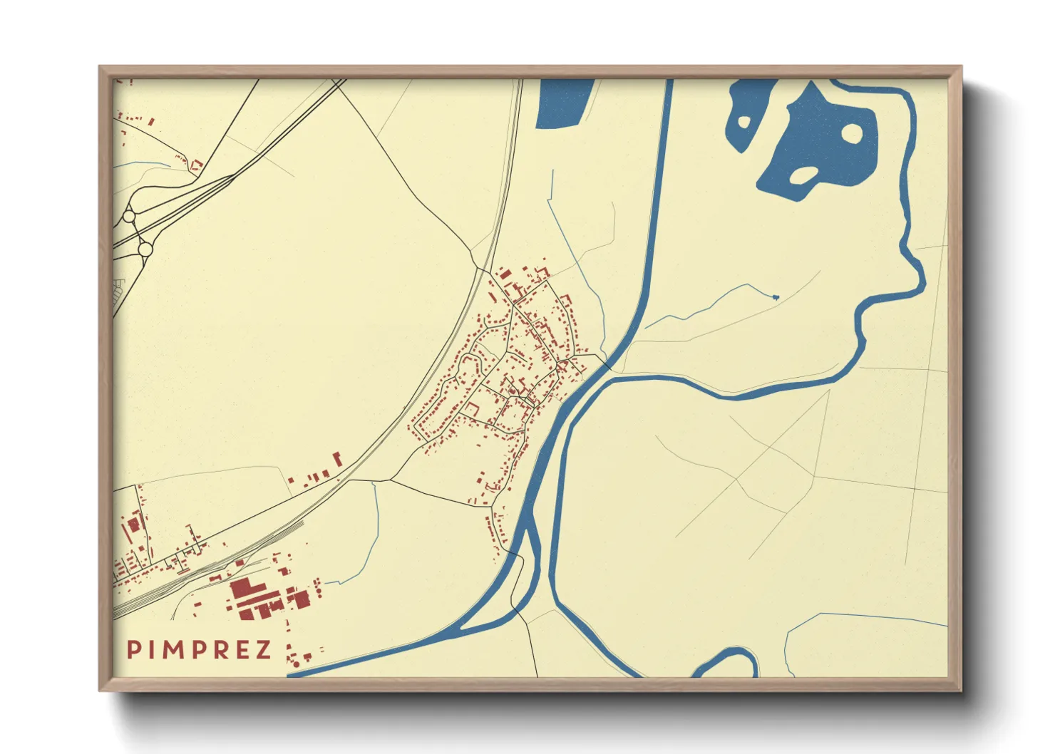 Une affiche de carte sur Pimprez