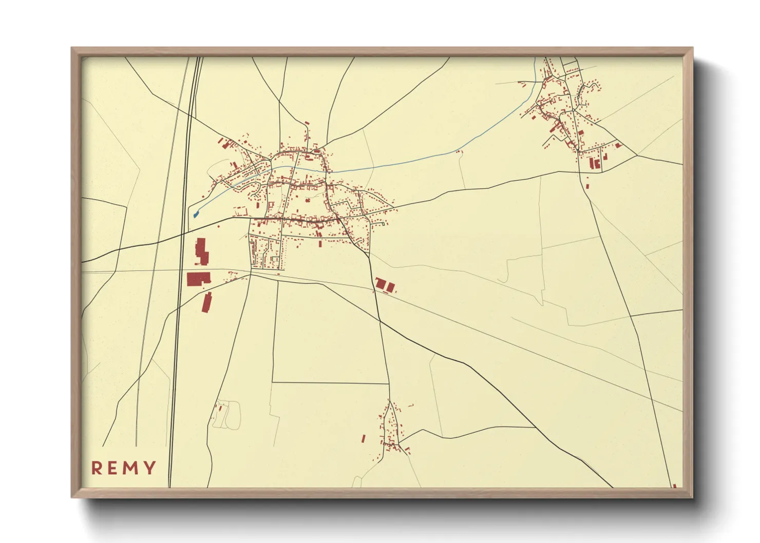 Une affiche de carte sur Remy