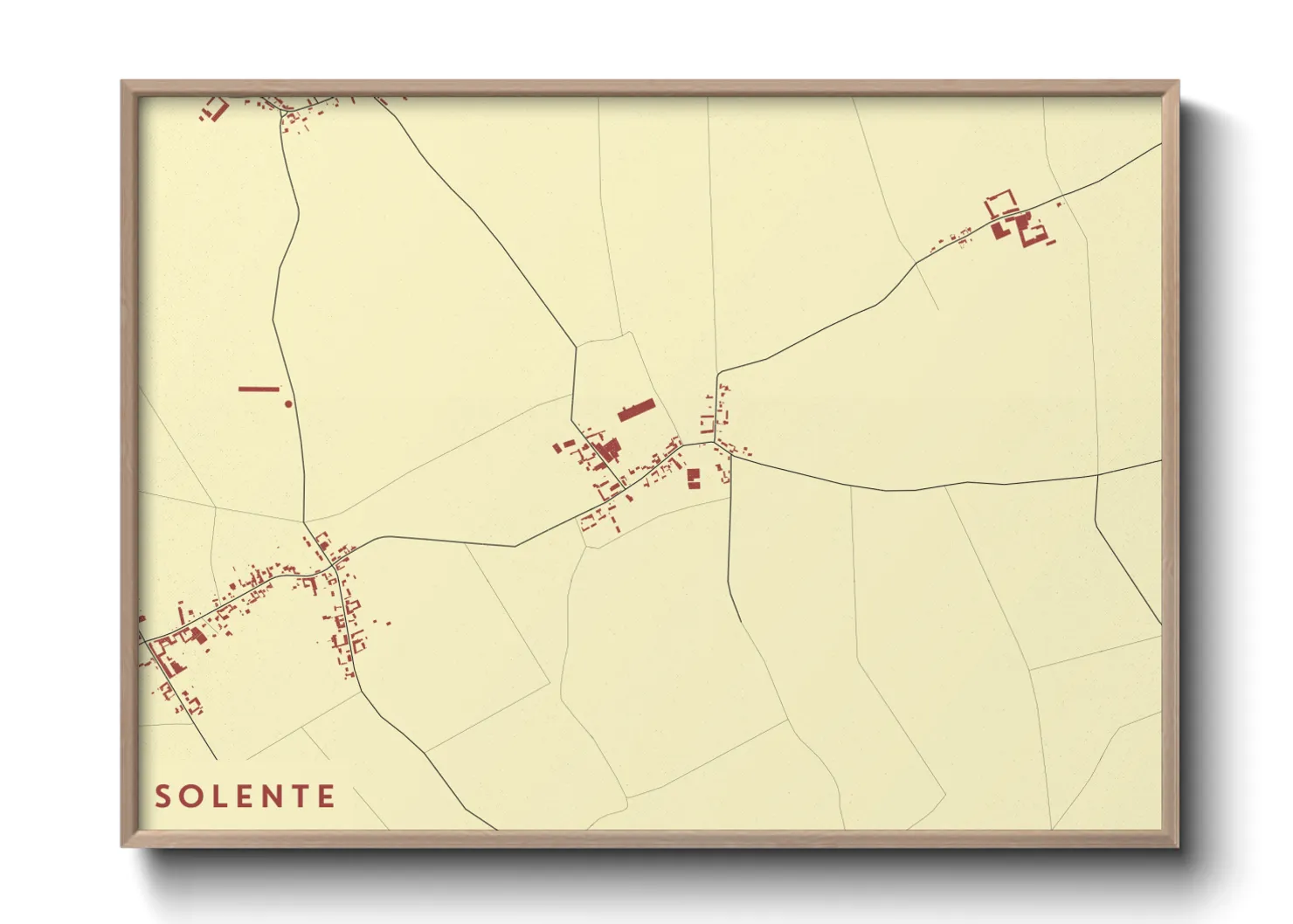 Une affiche de carte sur Solente