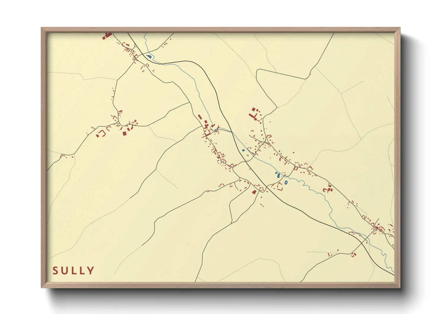 Une affiche de carte sur Sully