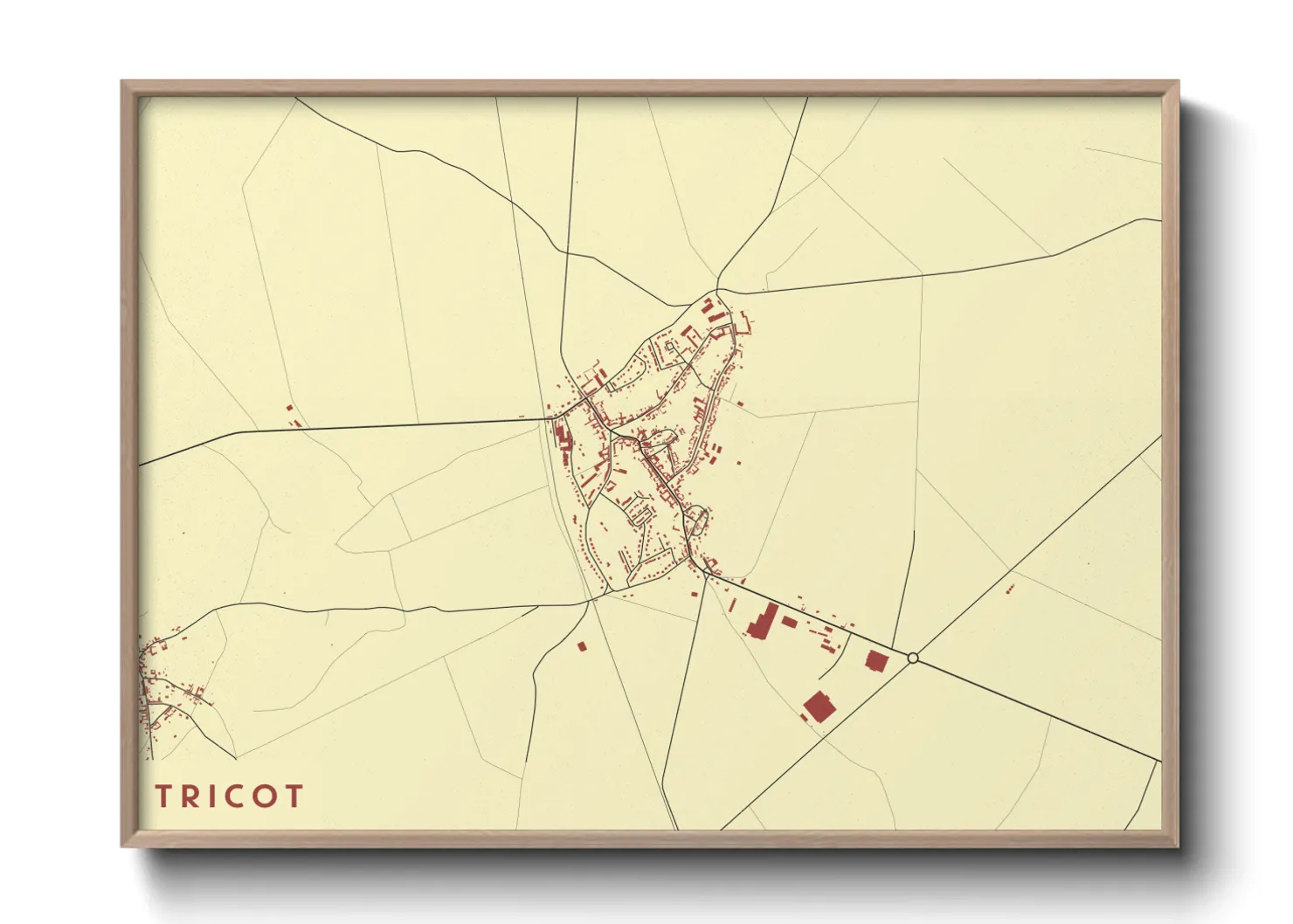 Une affiche de carte sur Tricot