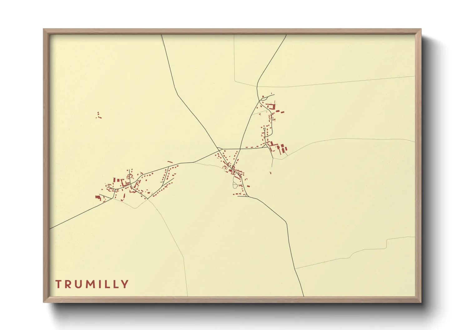 Une affiche de carte sur Trumilly
