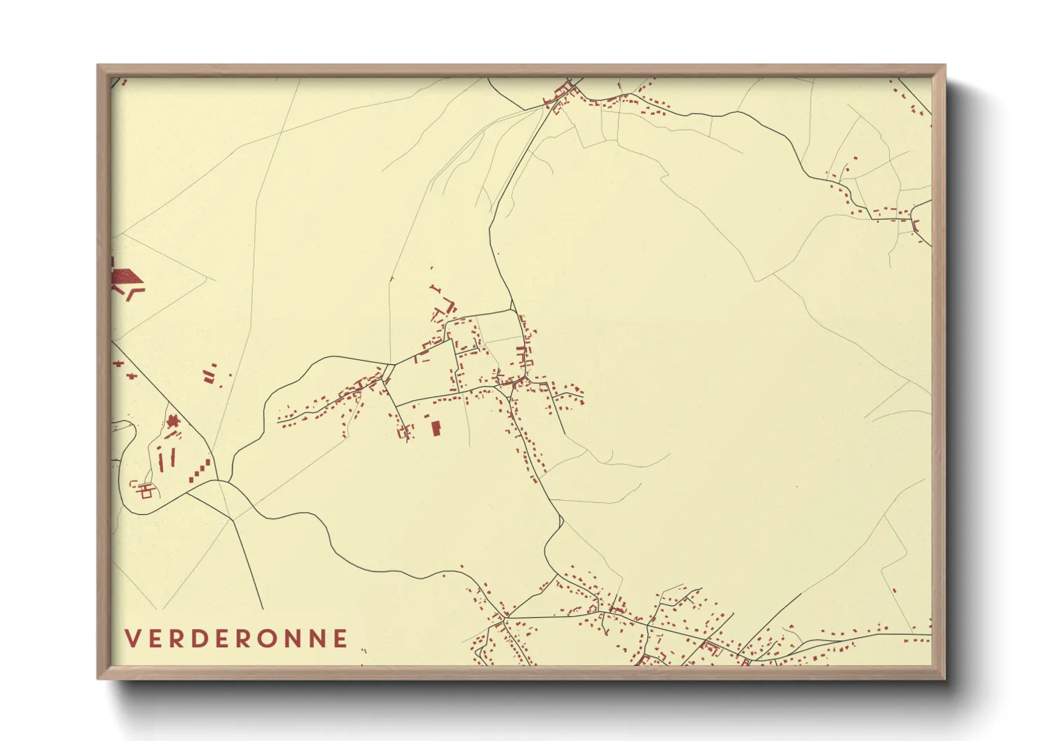 Une affiche de carte sur Verderonne