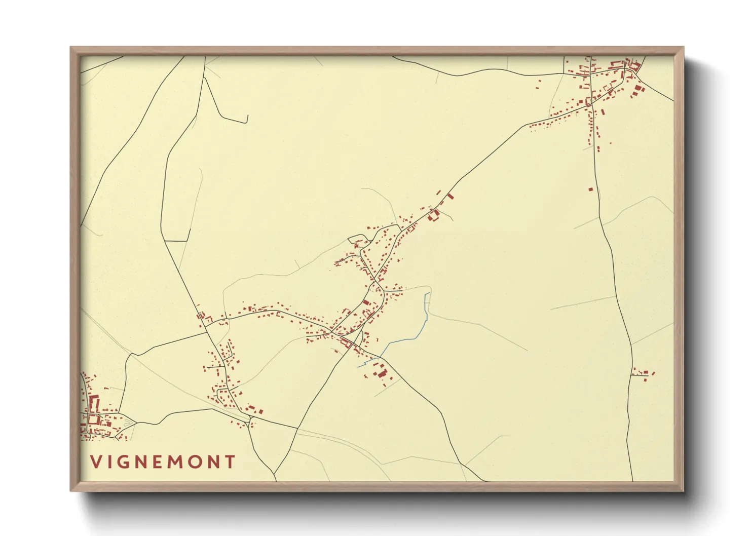 Une affiche de carte sur Vignemont