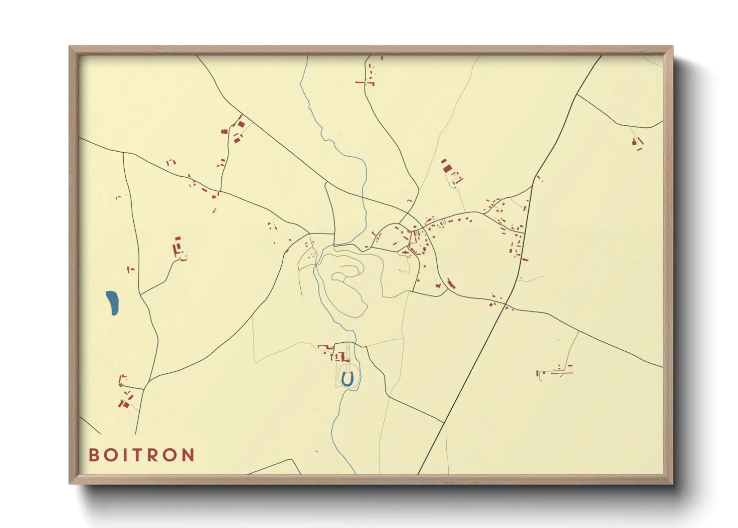 Une affiche de carte sur Boitron