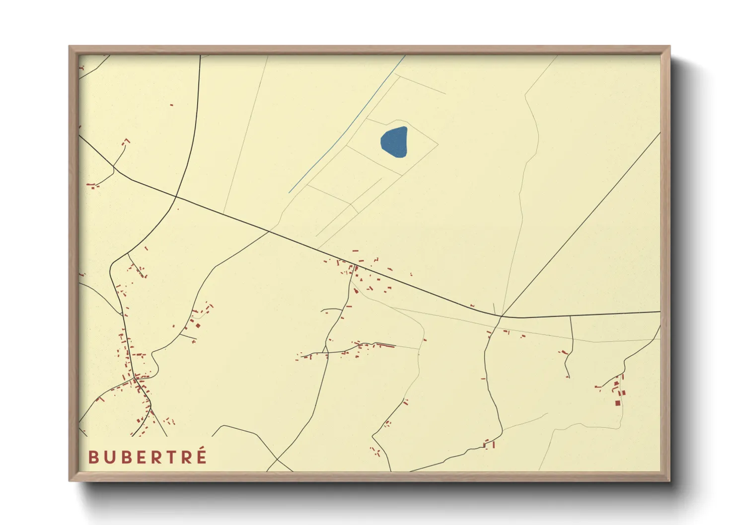 Une affiche de carte sur Bubertré