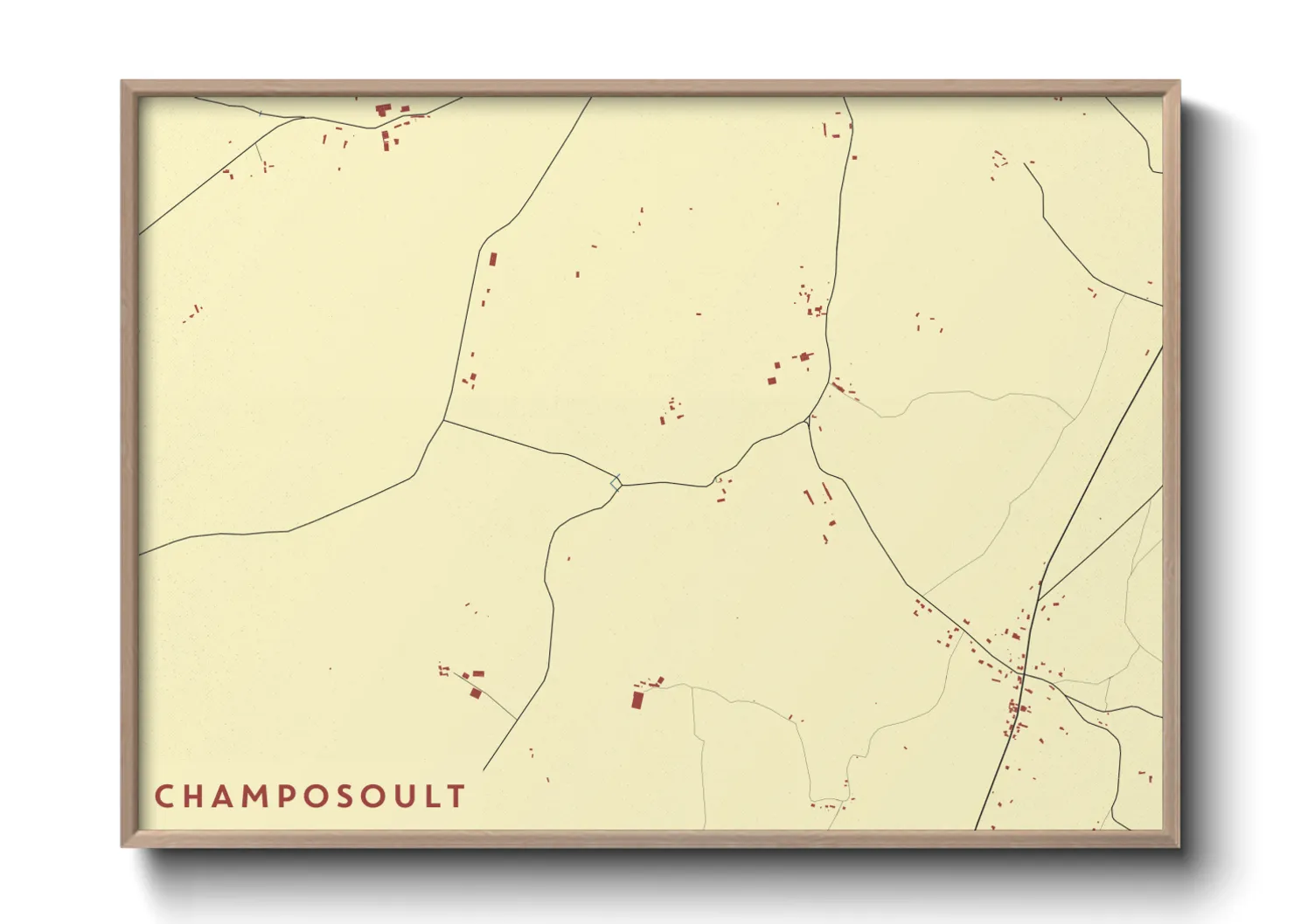 Une affiche de carte sur Champosoult