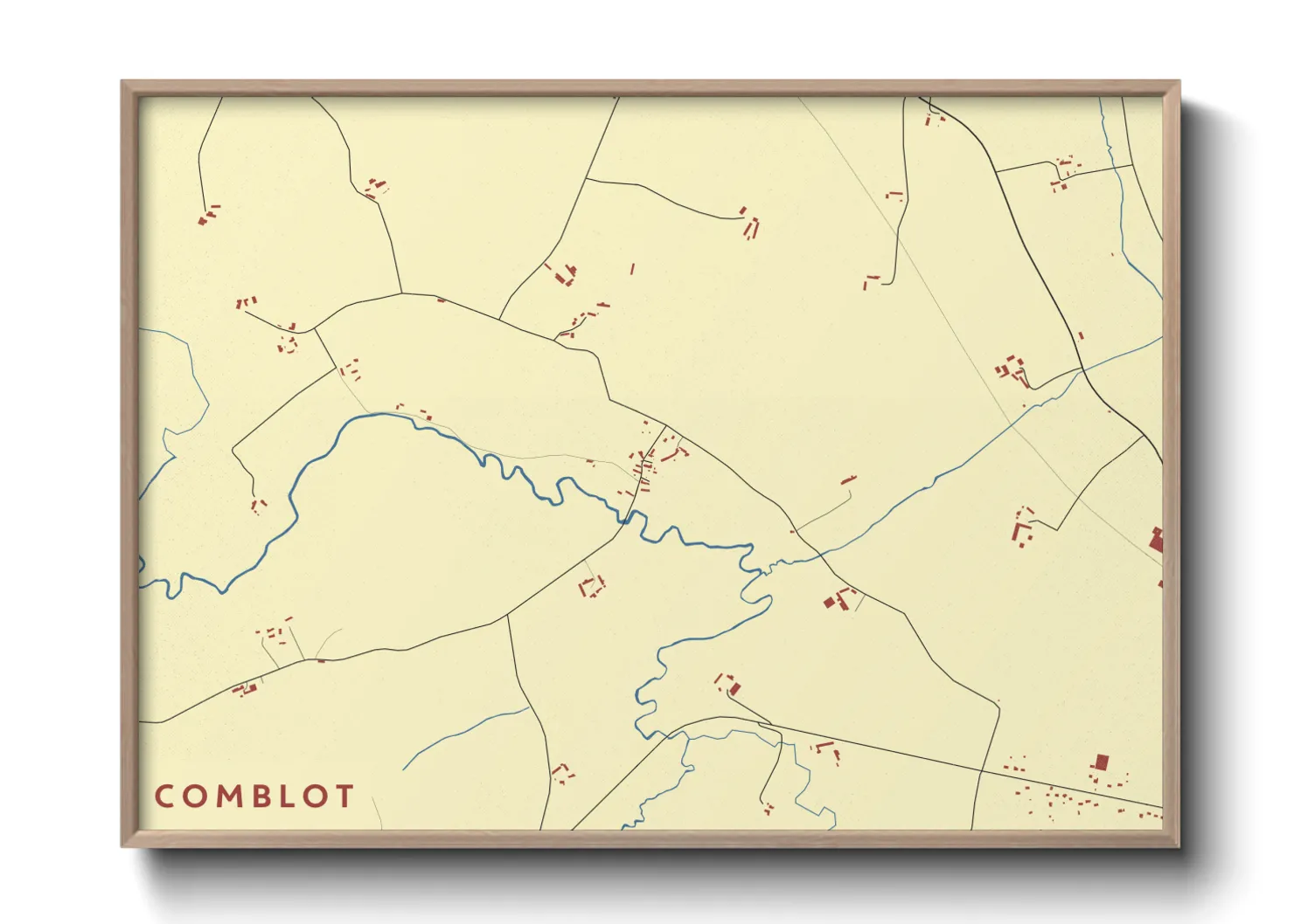 Une affiche de carte sur Comblot