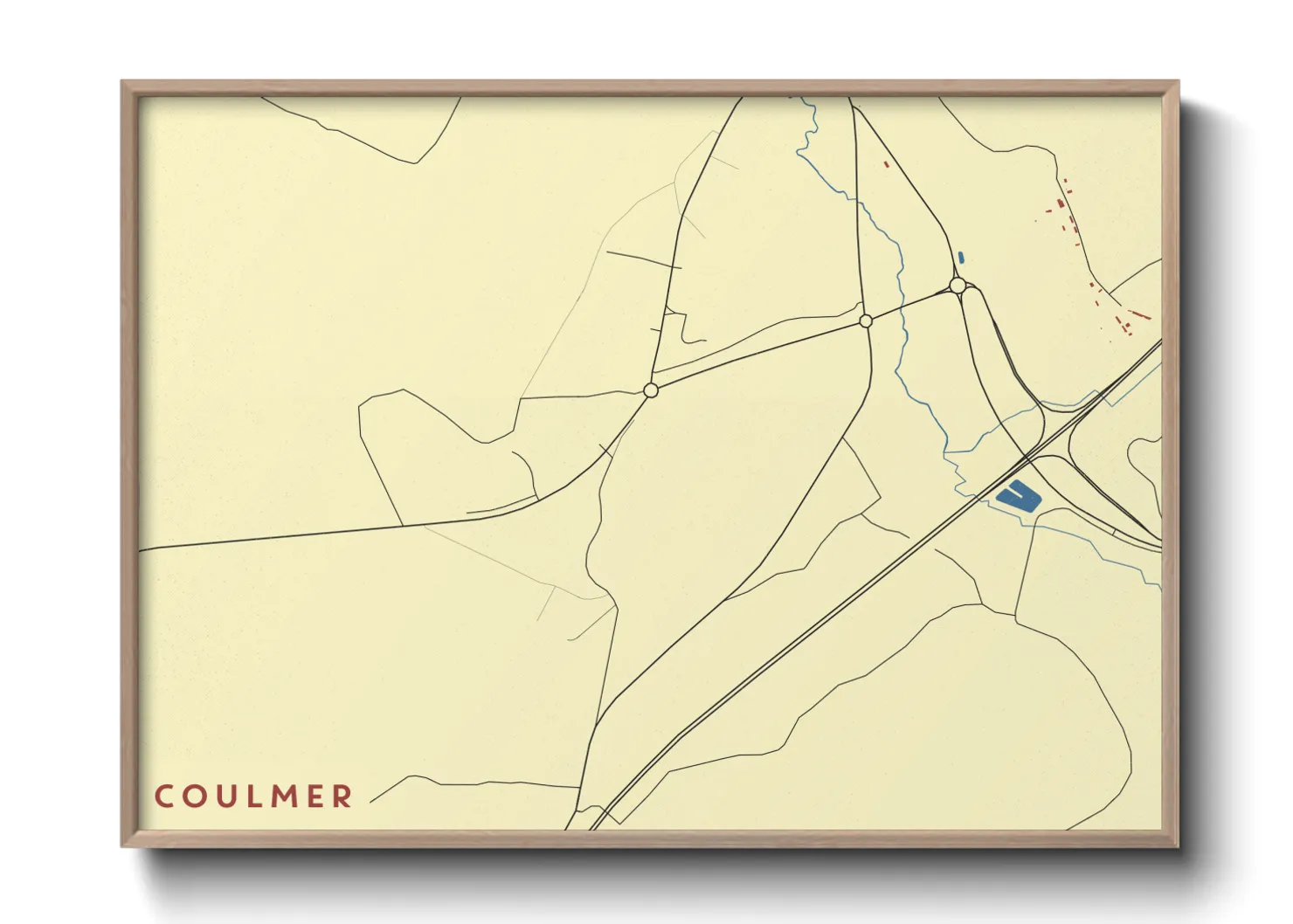 Une affiche de carte sur Coulmer