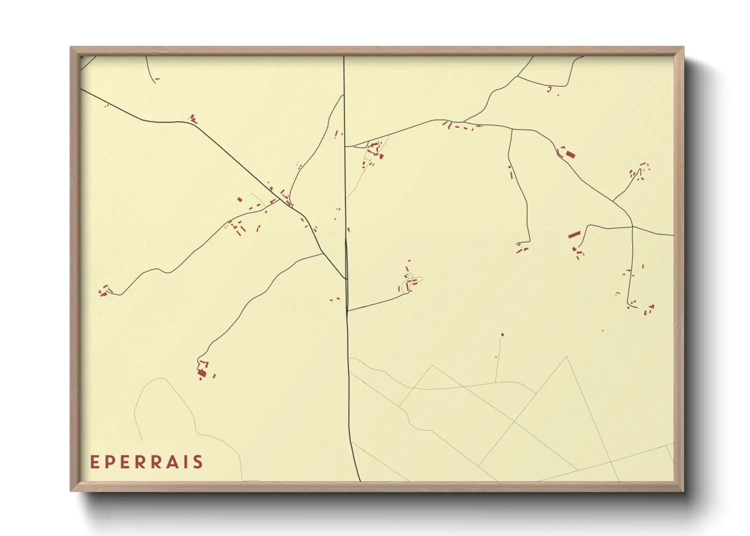 Une affiche de carte sur Eperrais
