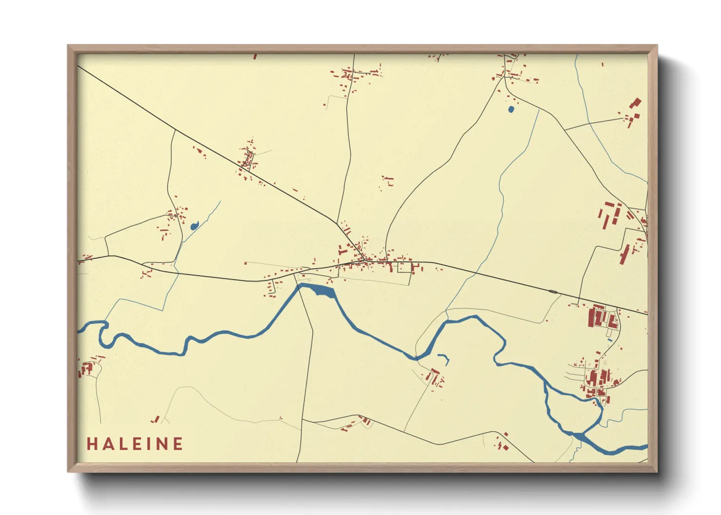 Une affiche de carte sur Haleine