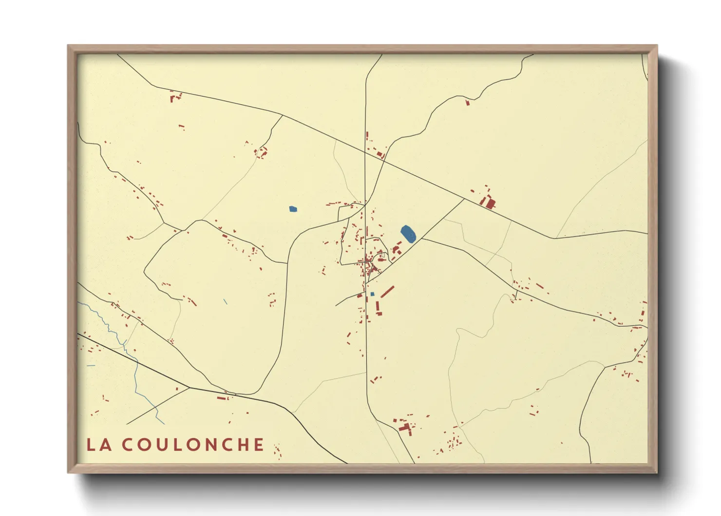 Une affiche de carte sur La Coulonche