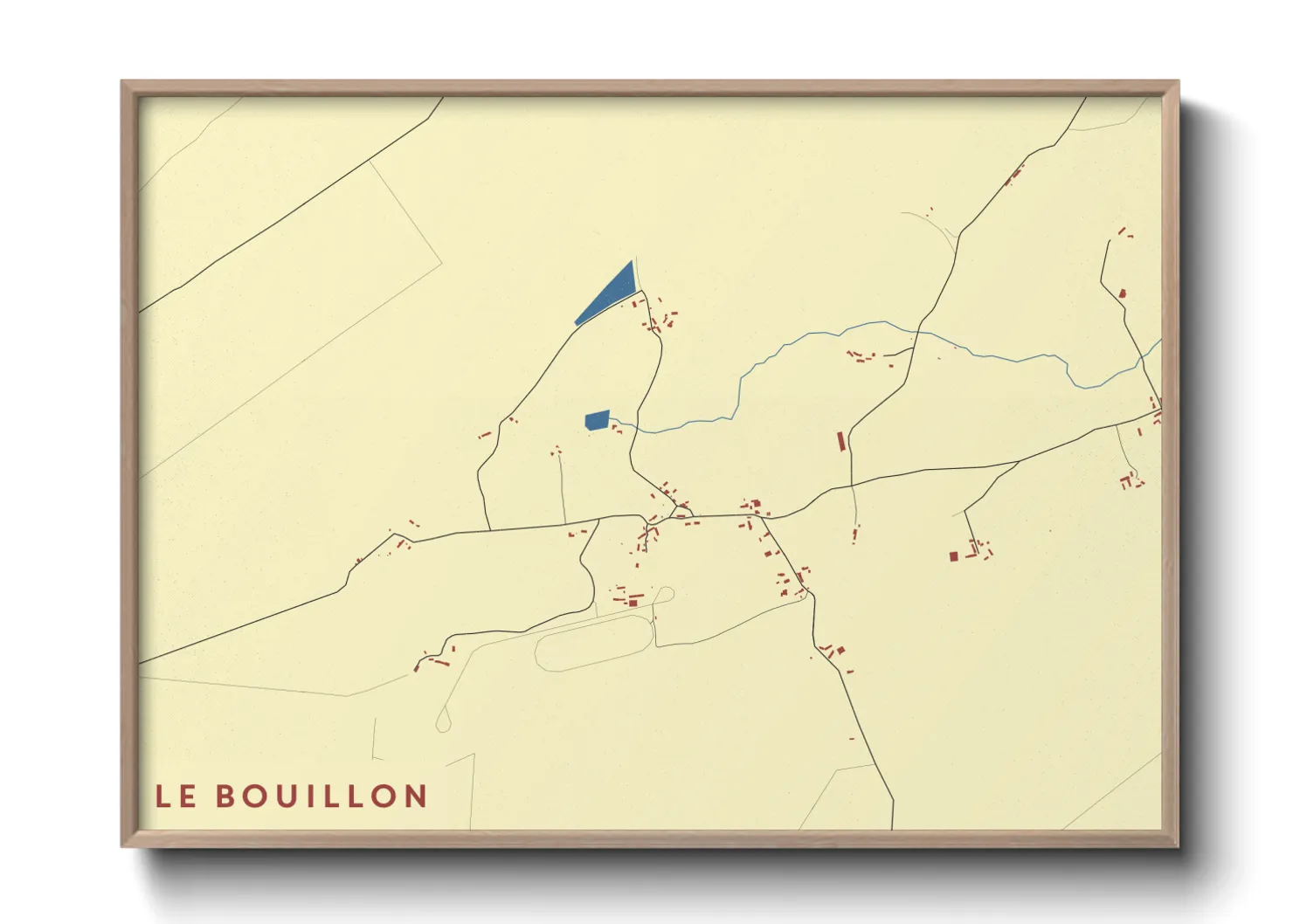 Une affiche de carte sur Le Bouillon