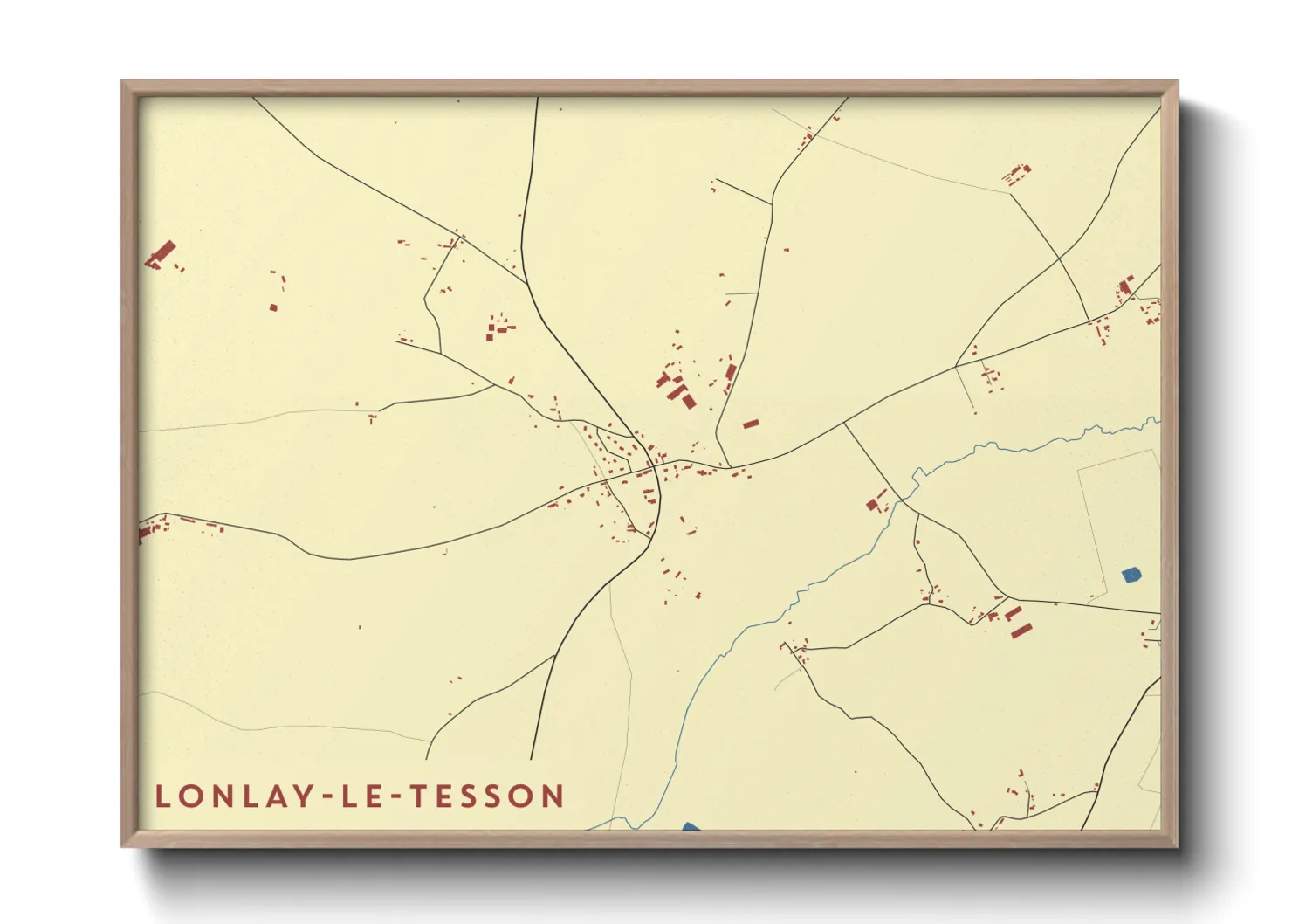 Une affiche de carte sur Lonlay-le-Tesson