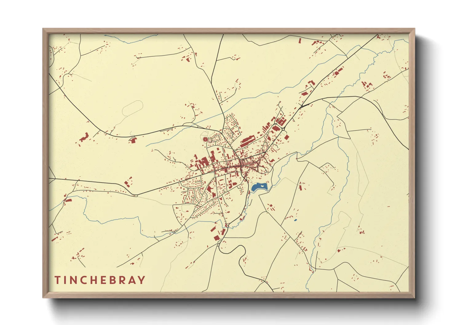 Une affiche de carte sur Tinchebray