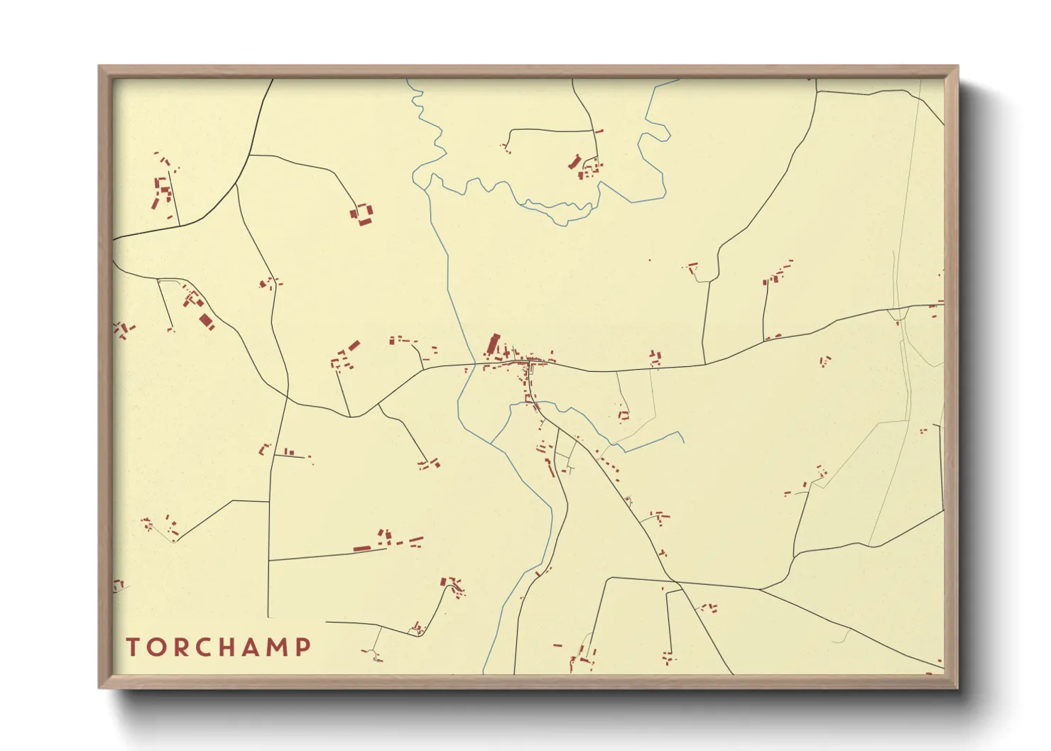 Une affiche de carte sur Torchamp