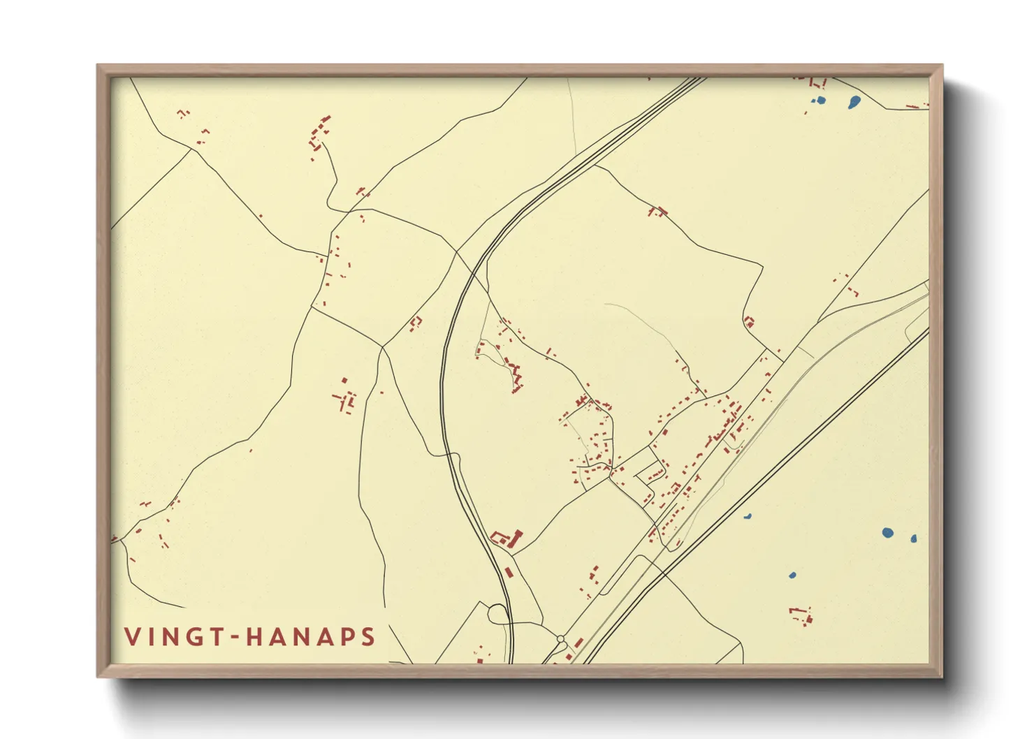 Une affiche de carte sur Vingt-Hanaps