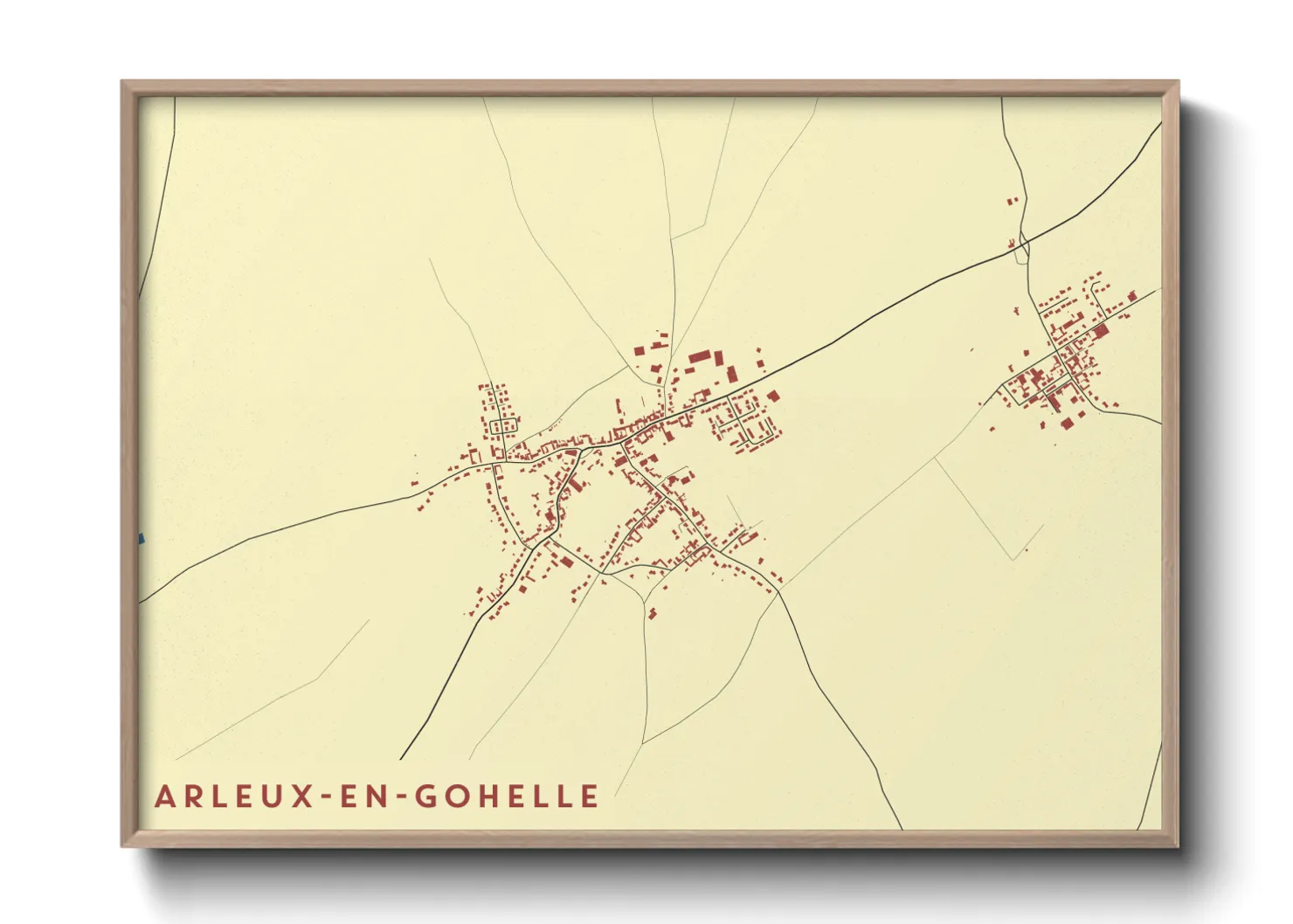 Une affiche de carte sur Arleux-en-Gohelle