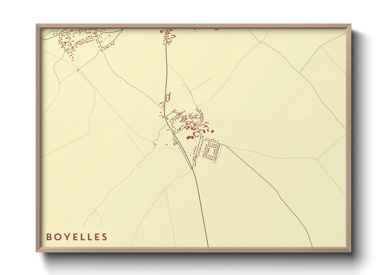 Une affiche de carte sur Boyelles