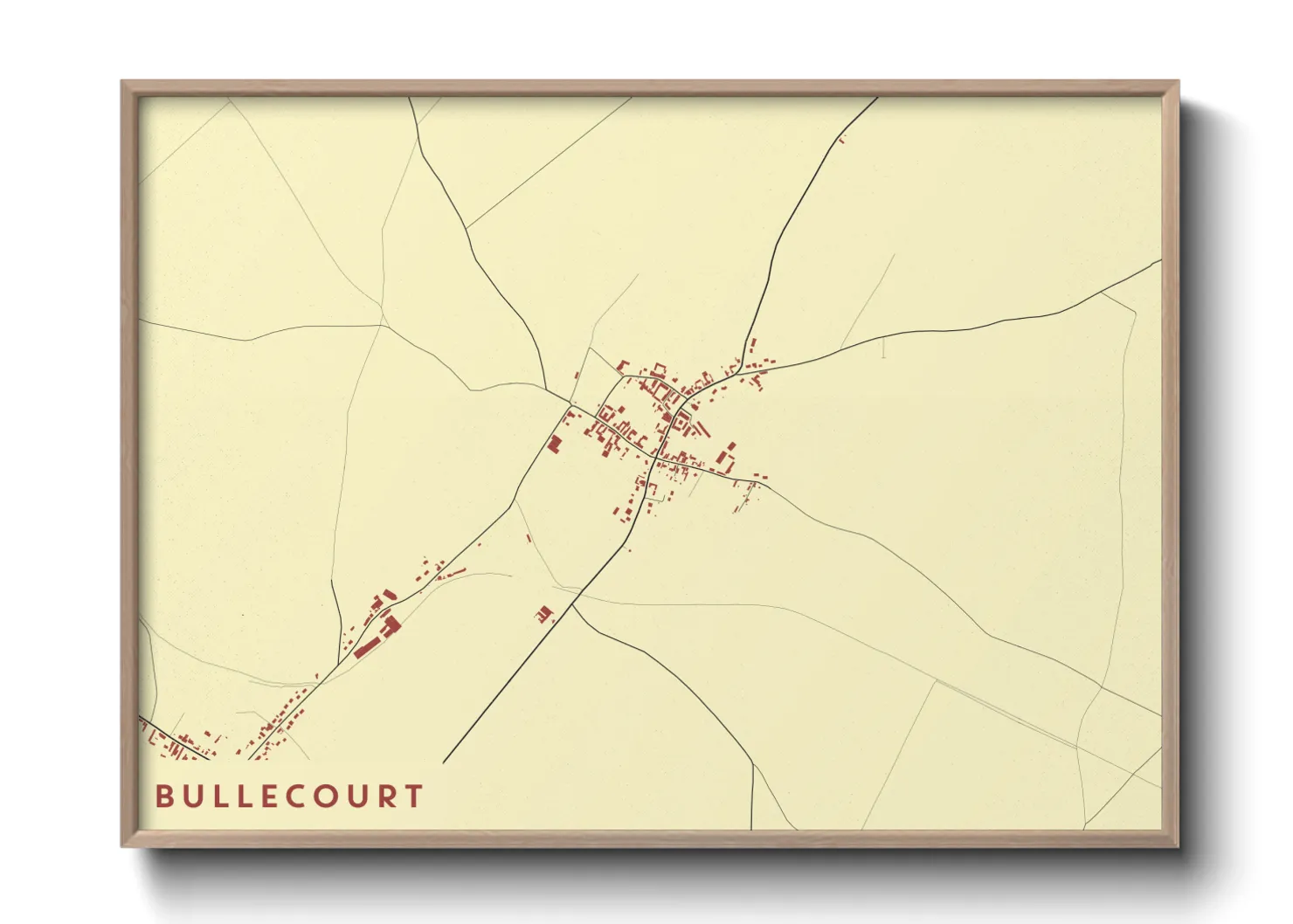 Une affiche de carte sur Bullecourt