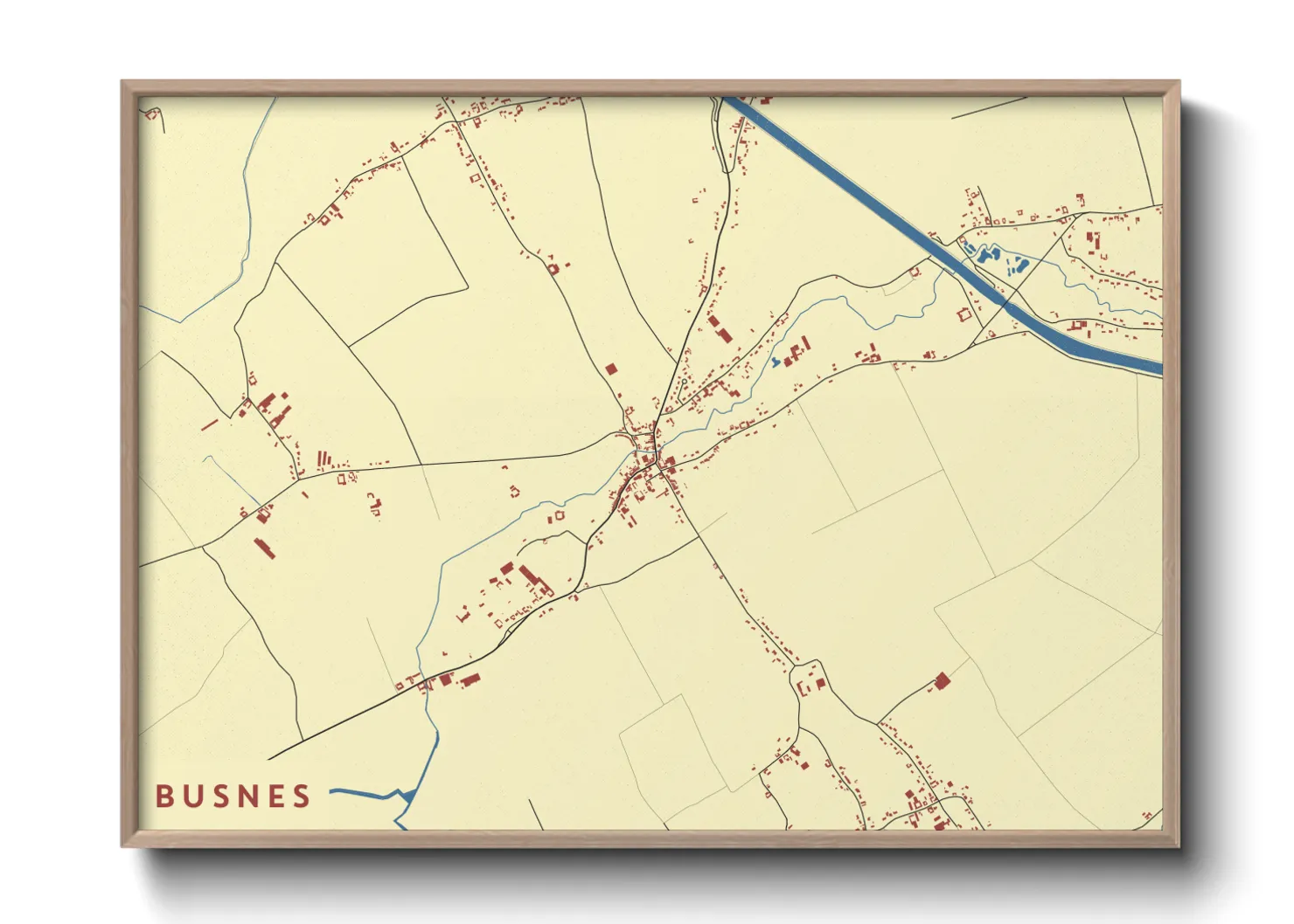 Une affiche de carte sur Busnes