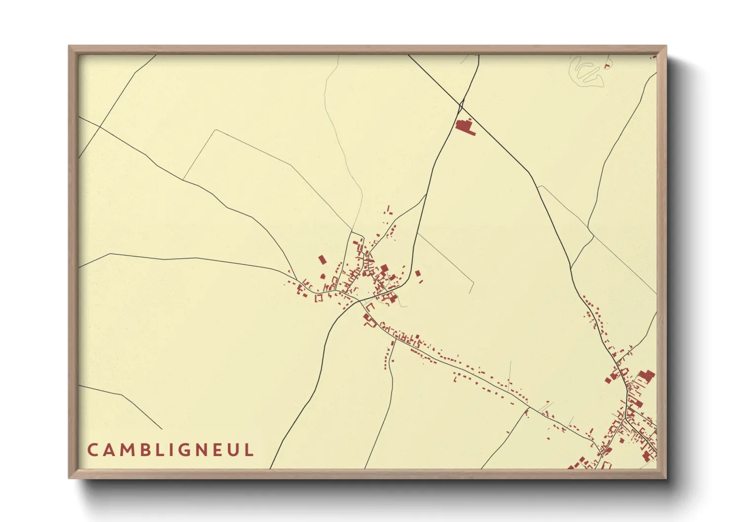 Une affiche de carte sur Cambligneul