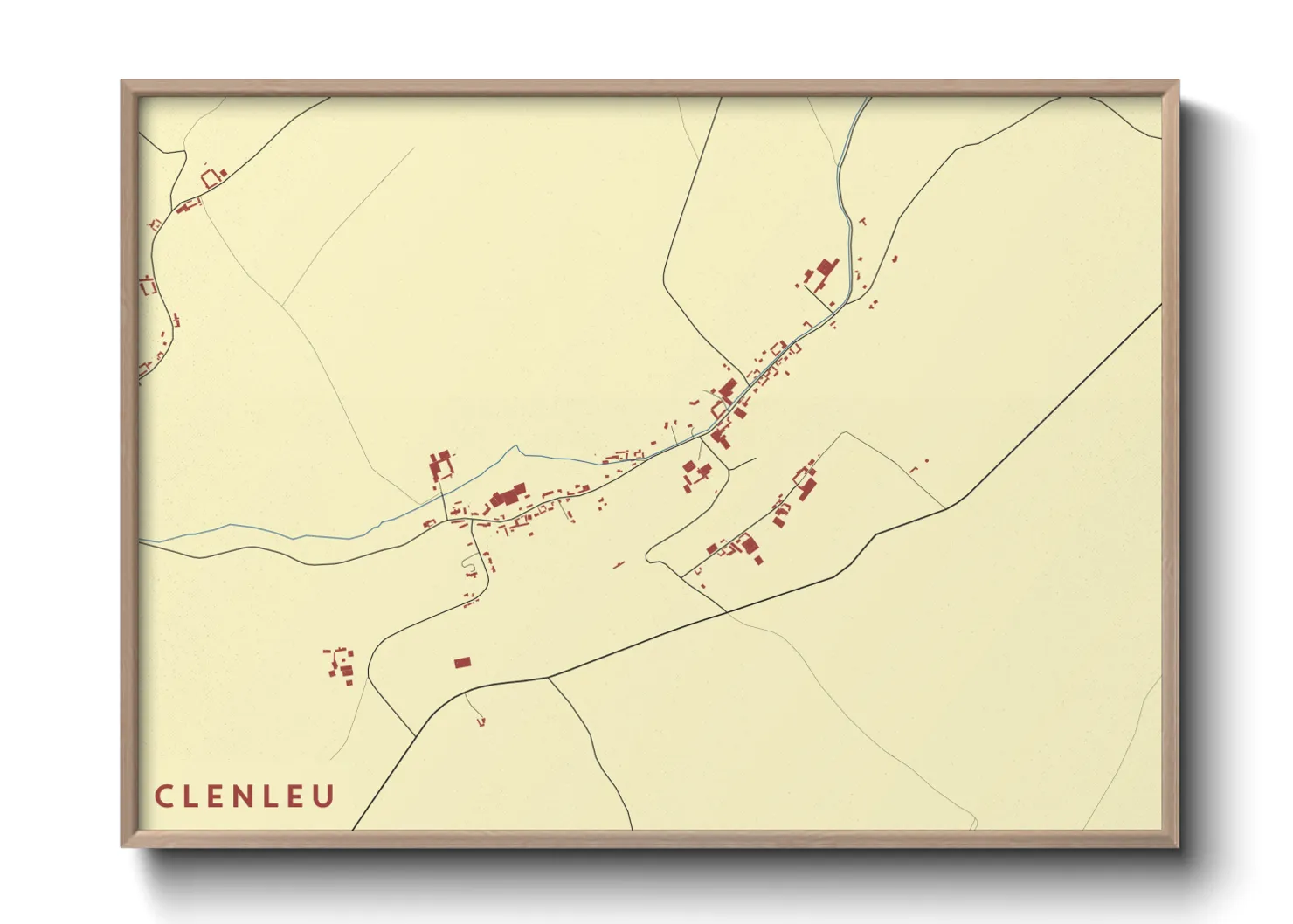 Une affiche de carte sur Clenleu