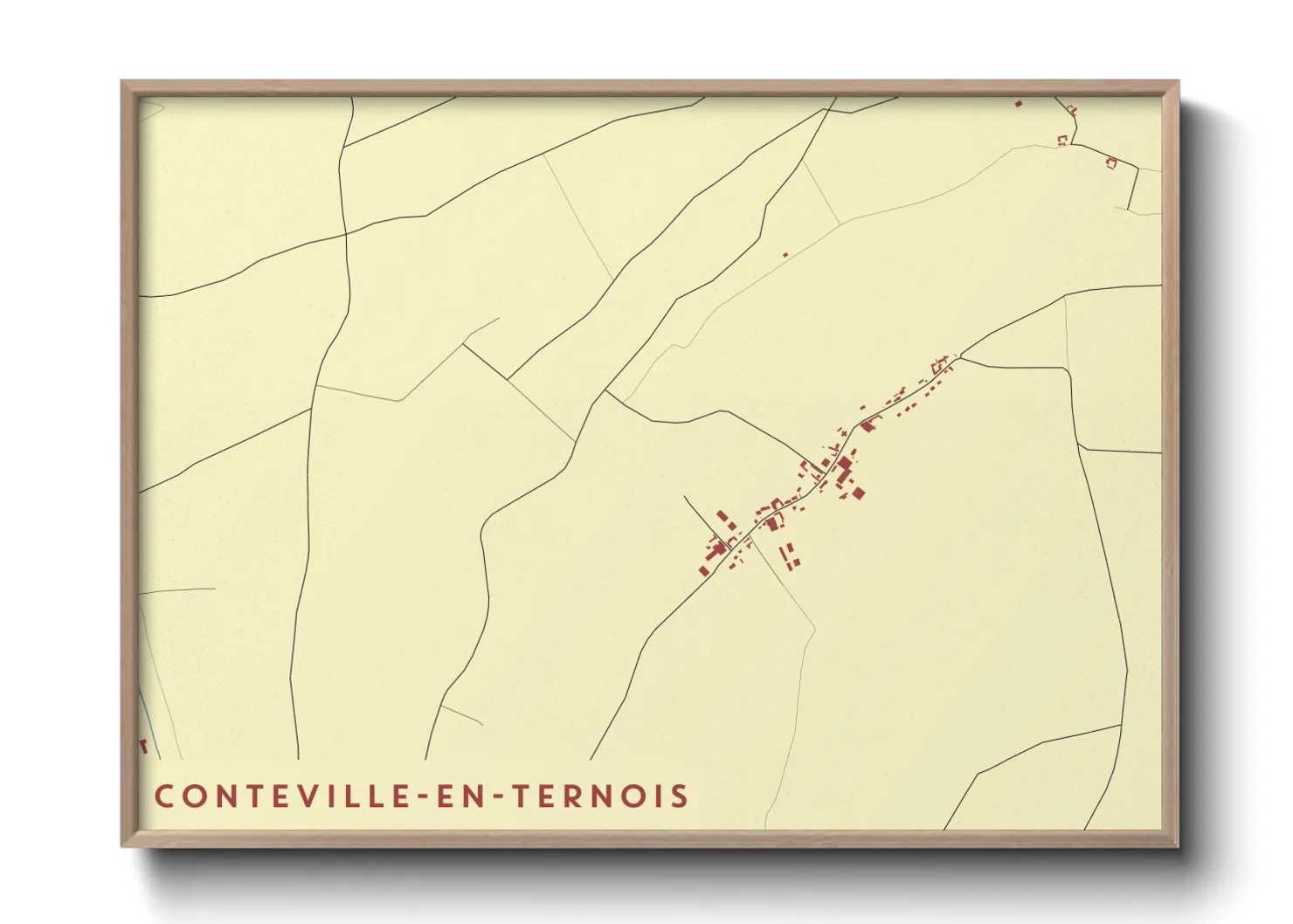 Une affiche de carte sur Conteville-en-Ternois