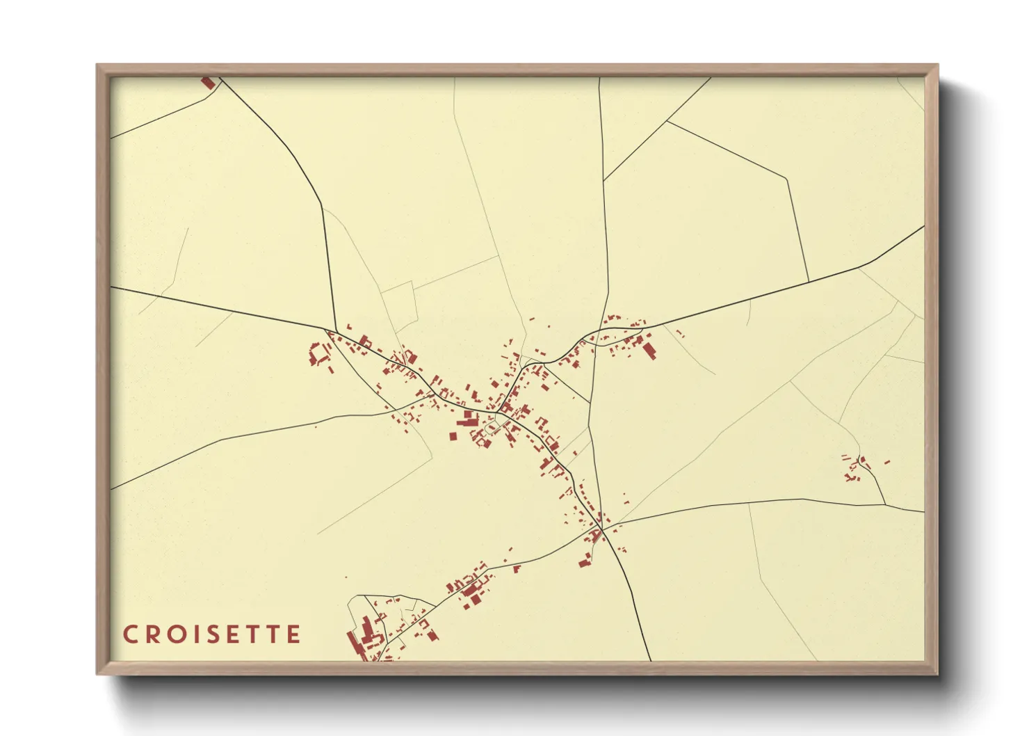 Une affiche de carte sur Croisette