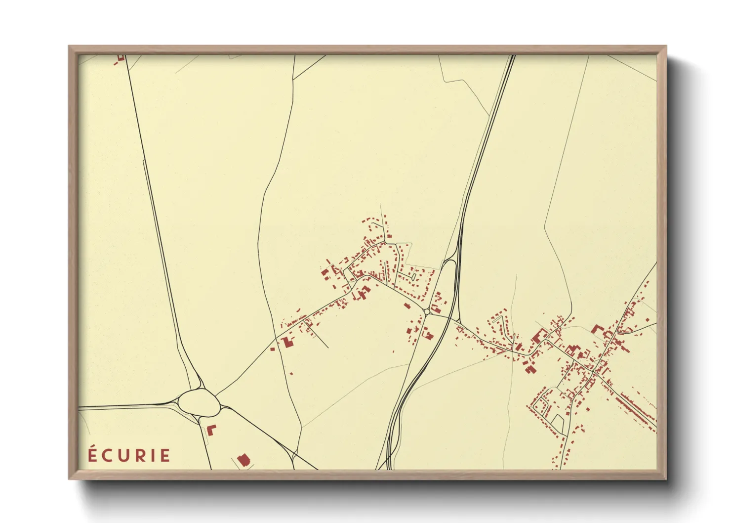 Une affiche de carte sur Écurie