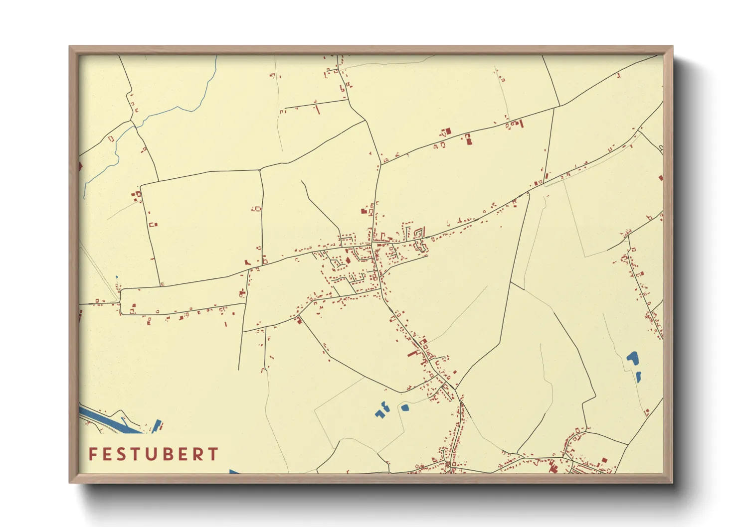 Une affiche de carte sur Festubert