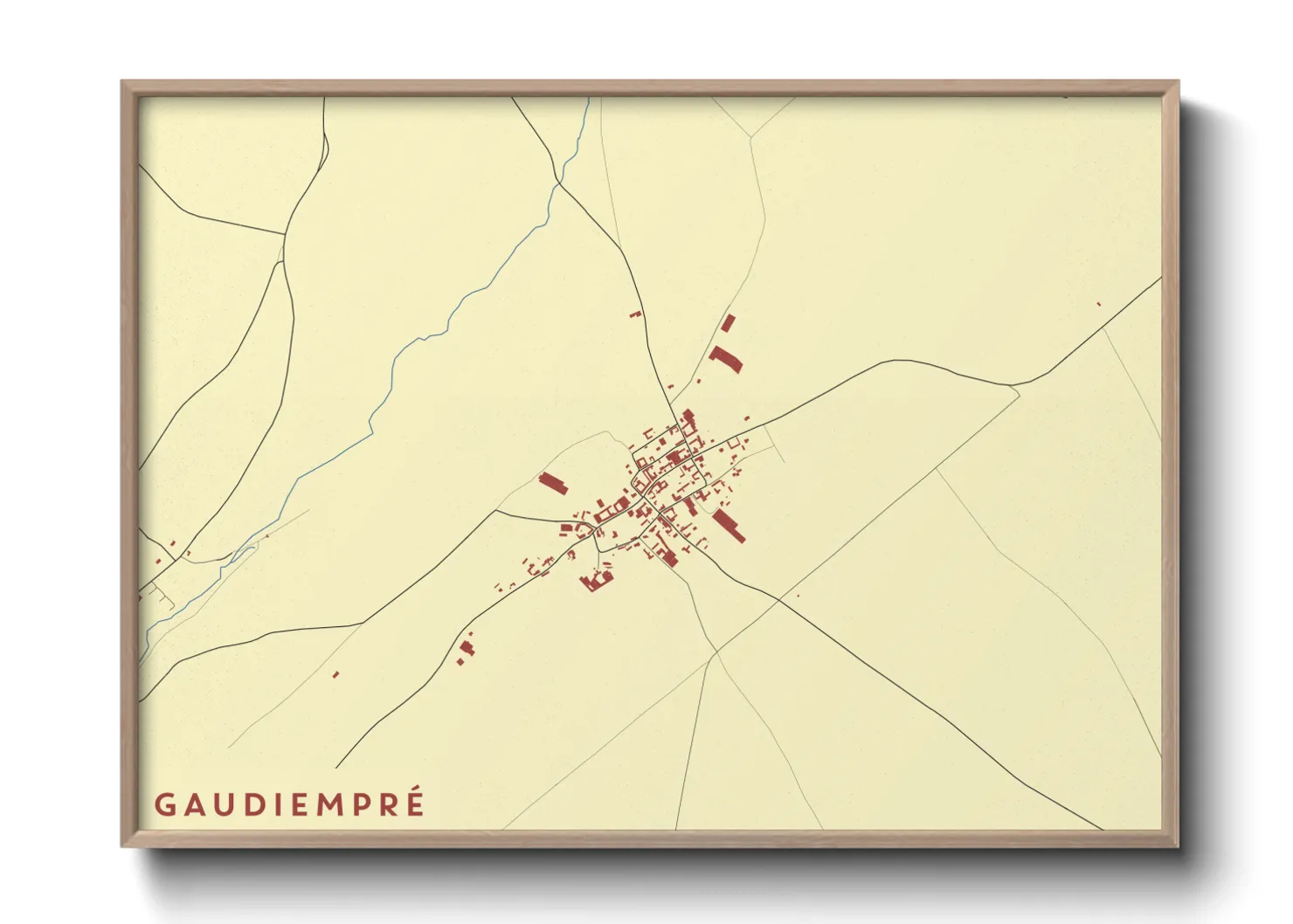 Une affiche de carte sur Gaudiempré