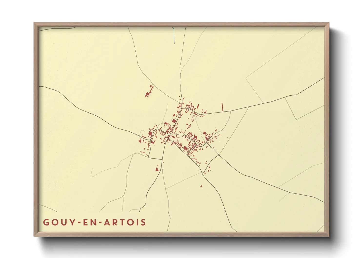 Une affiche de carte sur Gouy-en-Artois