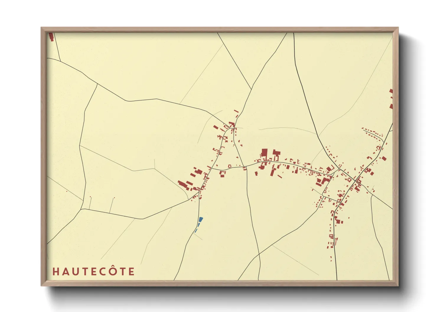 Une affiche de carte sur Hautecôte