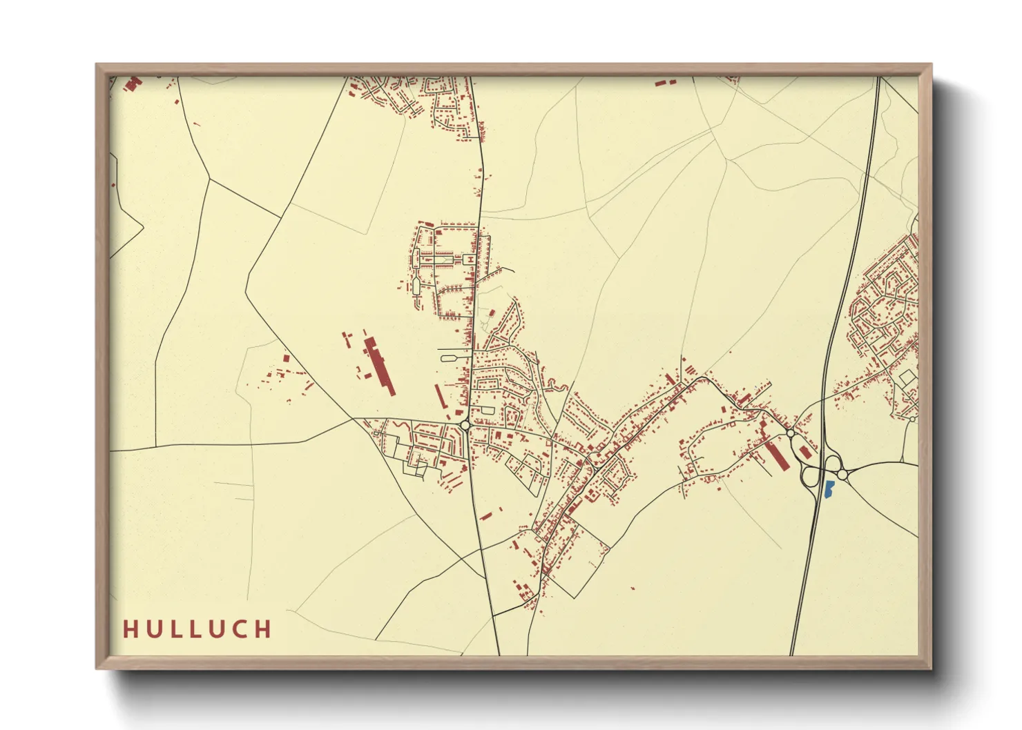 Une affiche de carte sur Hulluch