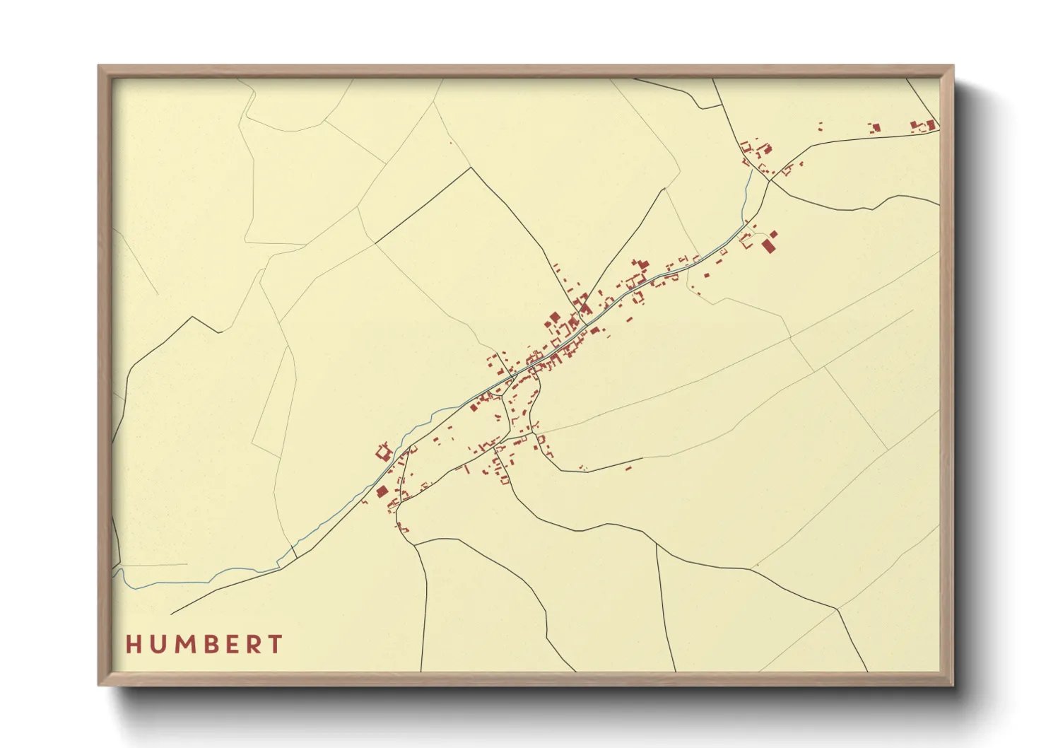 Une affiche de carte sur Humbert