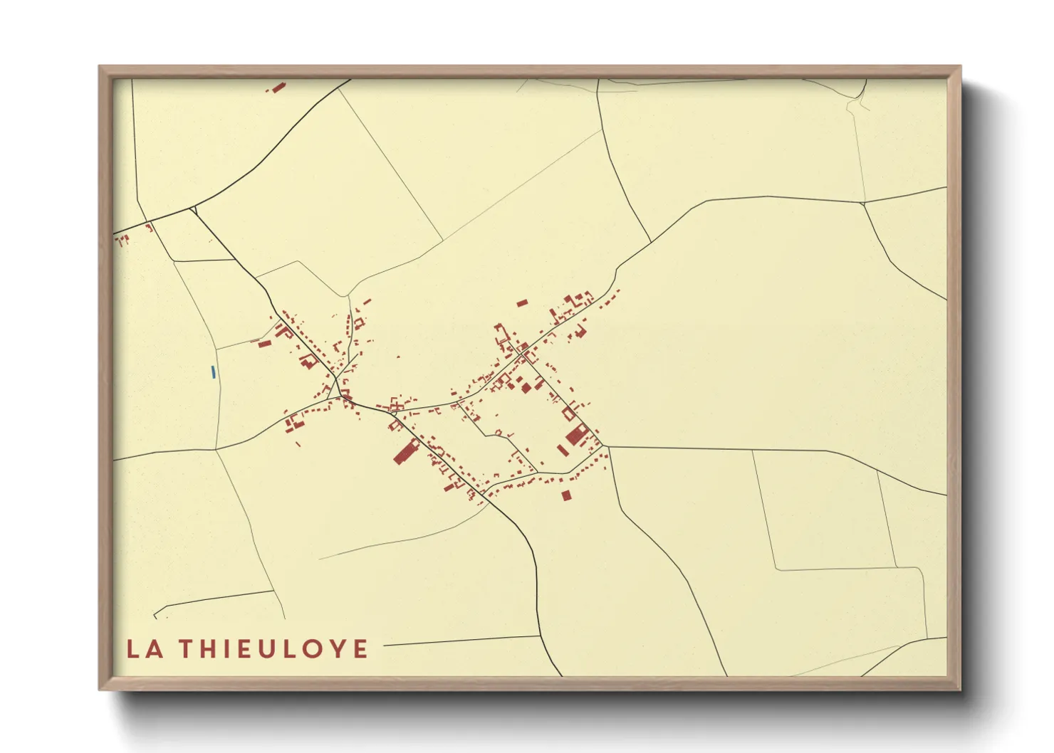 Une affiche de carte sur La Thieuloye