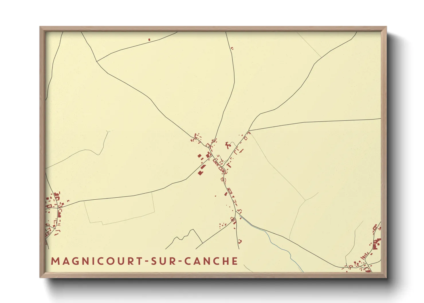Une affiche de carte sur Magnicourt-sur-Canche