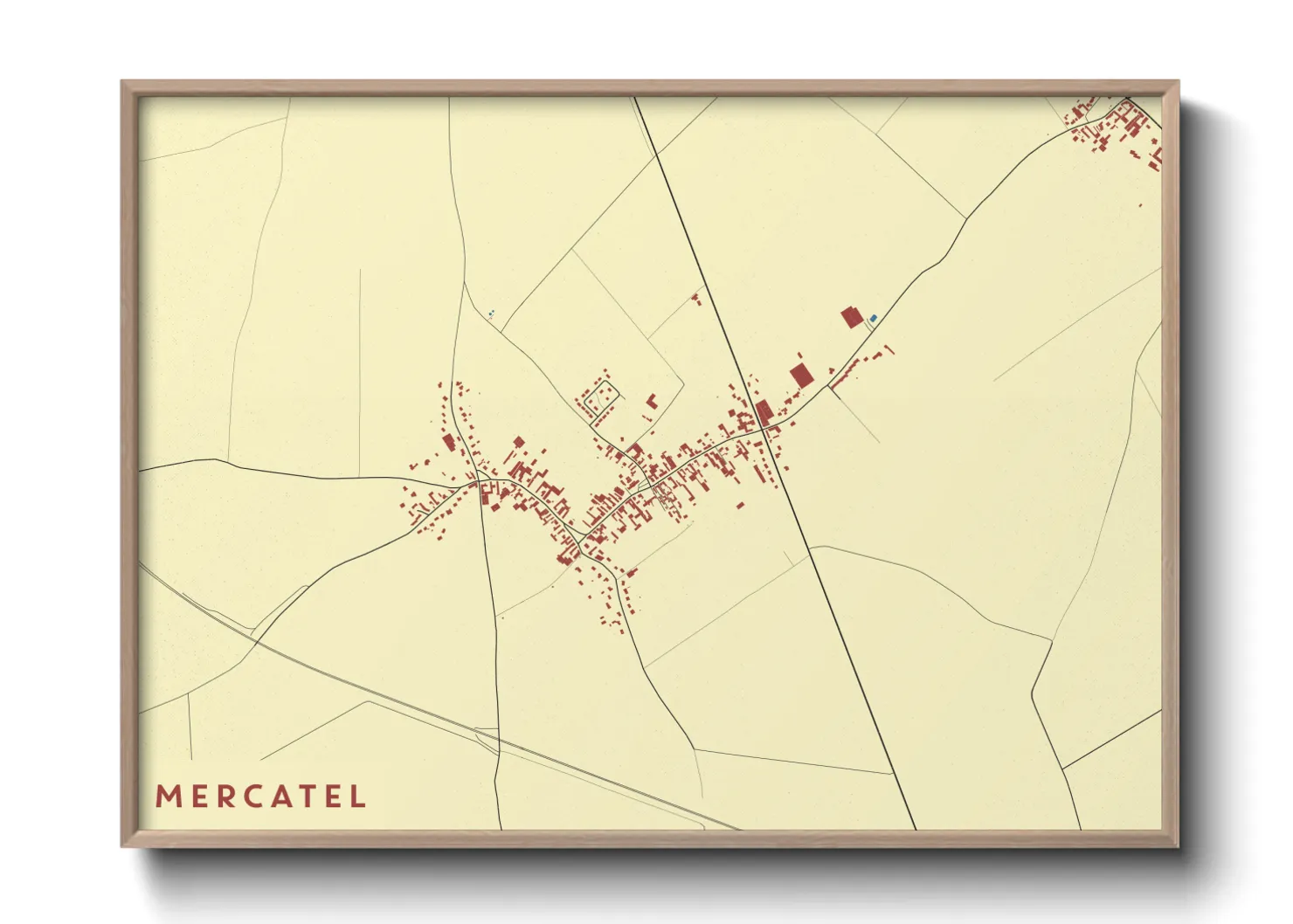 Une affiche de carte sur Mercatel