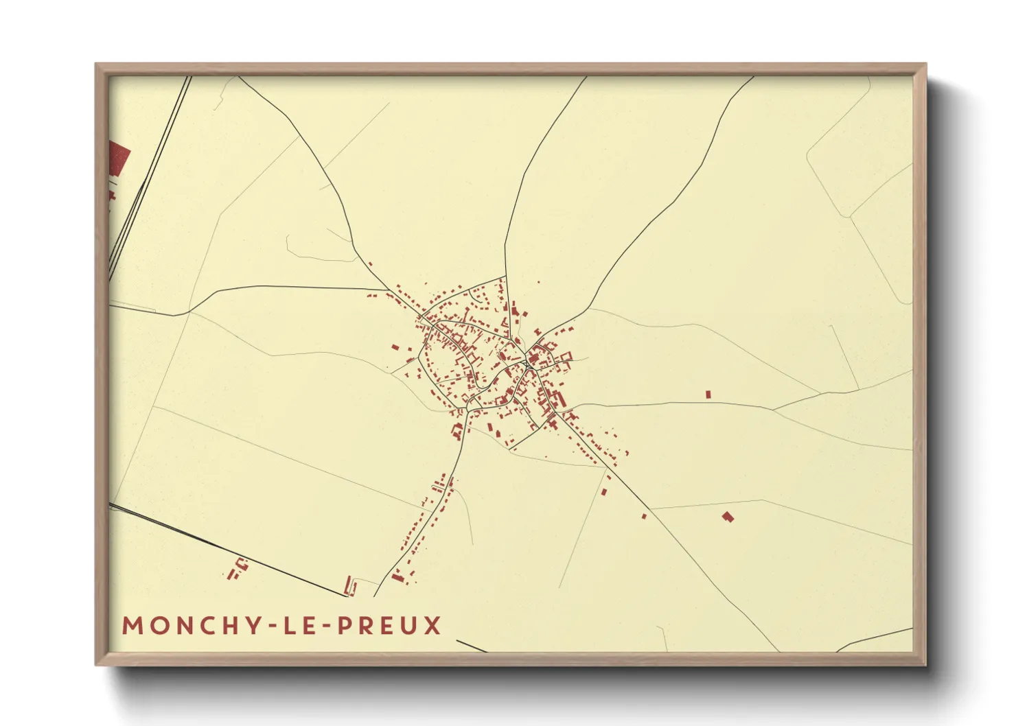 Une affiche de carte sur Monchy-le-Preux