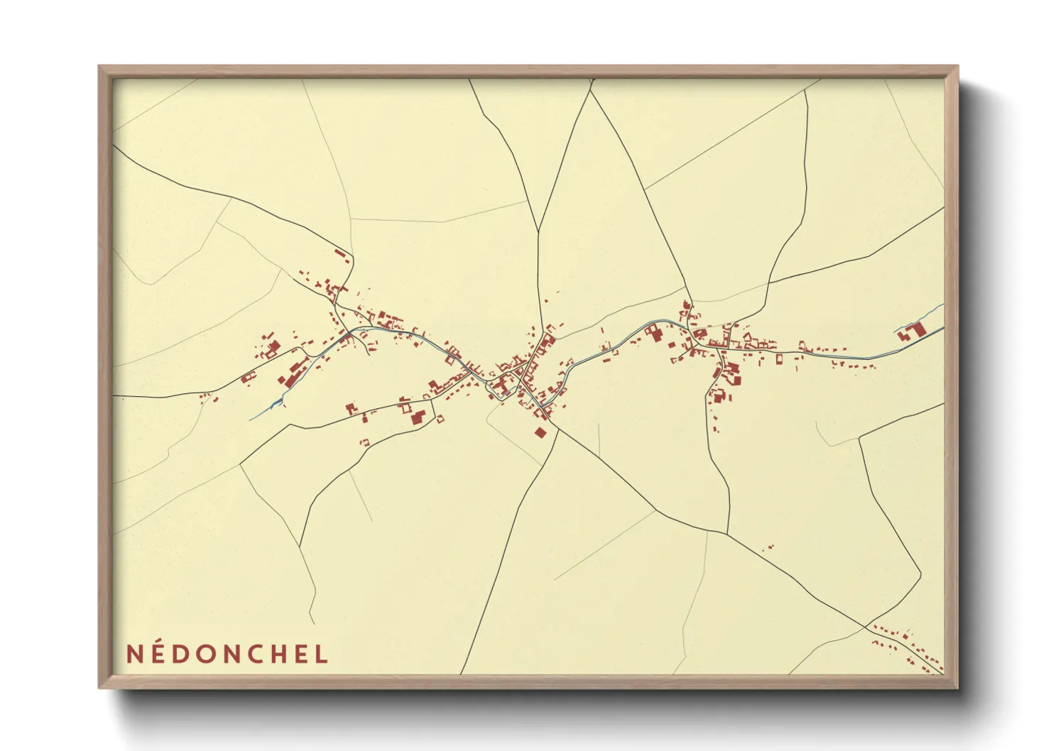 Une affiche de carte sur Nédonchel
