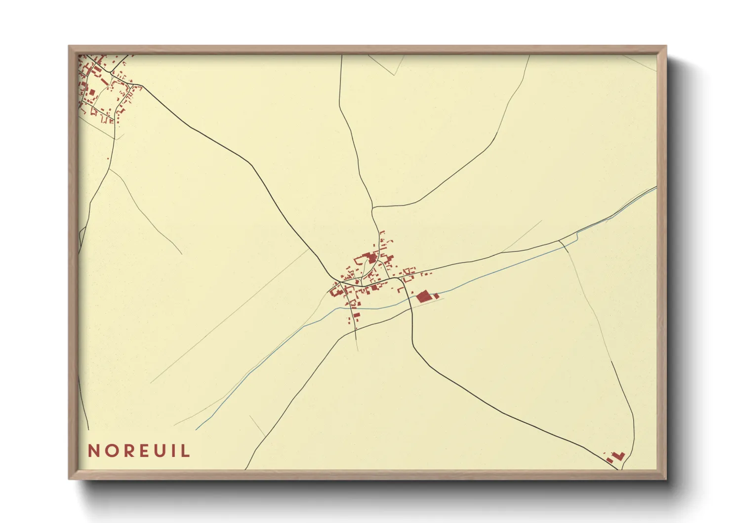 Une affiche de carte sur Noreuil